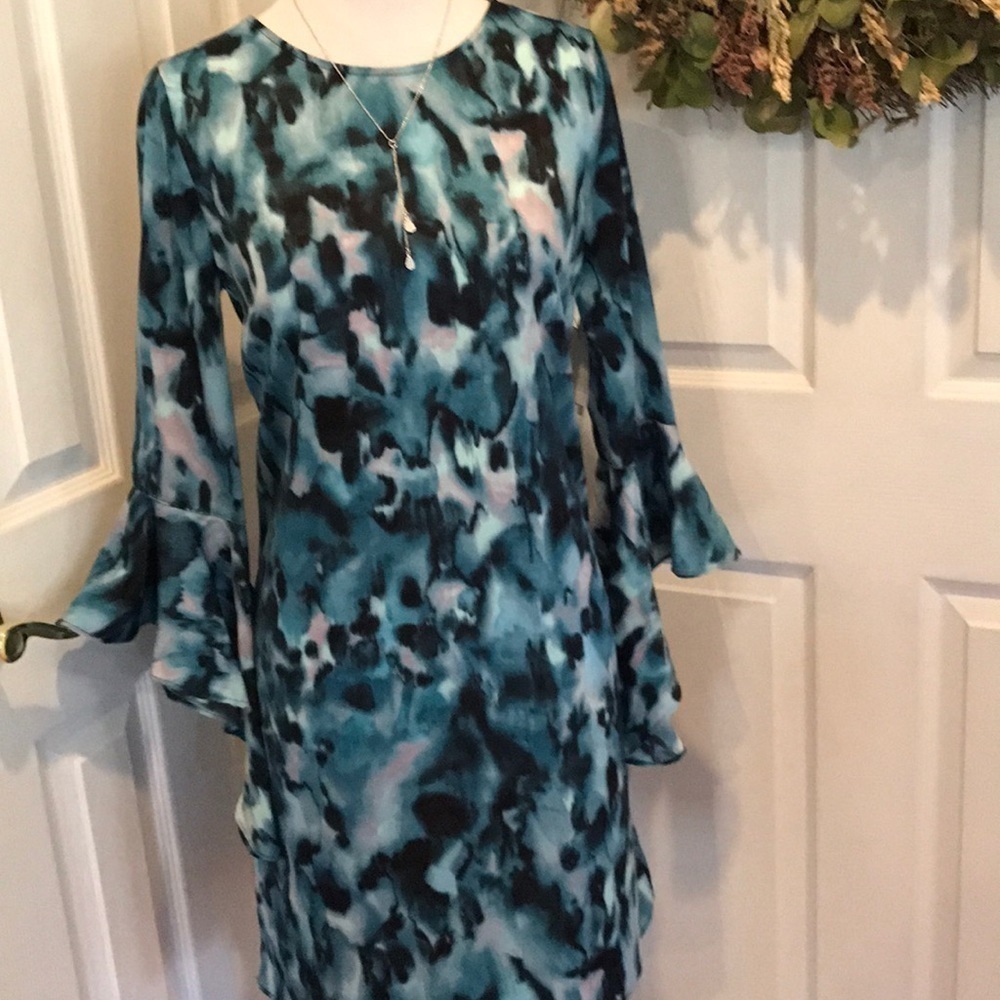 Bar III shades of blue dress, feels like silk